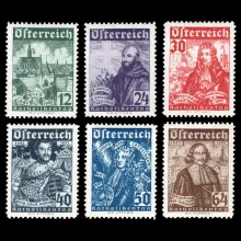 Michel 557-562 - Catholic Day, 1933, certified, mint
