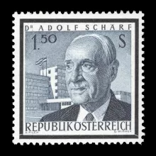 Michel 1177 II - Death of Adolf Schärf, plate error, mint