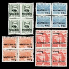 Michel 563-566 - Winter relief (1st issue), 1933, blocks of 4, mint
