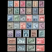 ANK 738-774 - Landschaftsbilder, 1945/1947, postfrisch