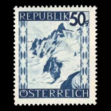 Michel 760 I - Landscapes, 50 Groschen, plate error, mint