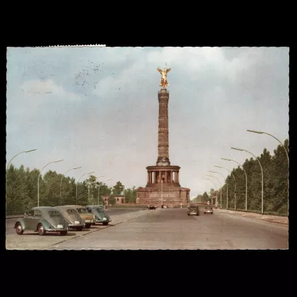 Postcard from Berlin to Vienna, Michel 47 type I, 01.09.1956