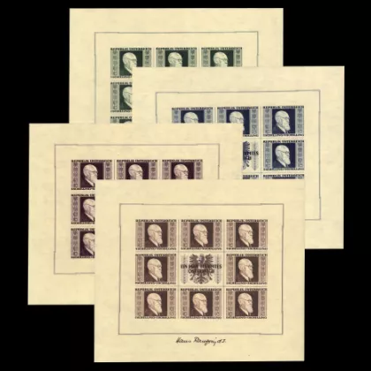 Renner-Blöcke 1946 – ANK 780-783 | Österreich