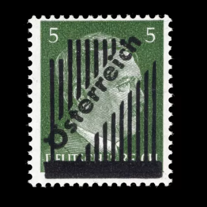 ANK 668 I ay - 3. Wiener Aushilfsausgabe, 5 Pfennig, 13 Gitterlinien, 1945, postfrisch, geprüft